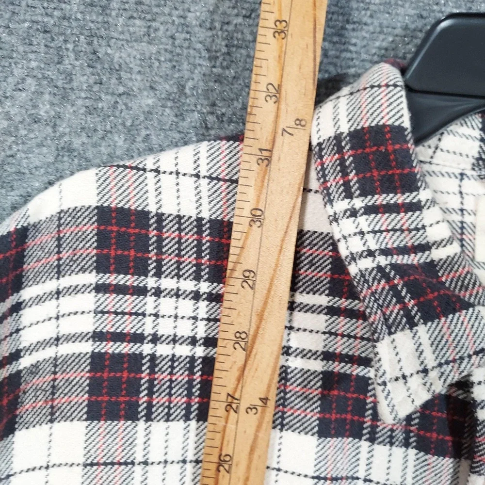 Ralph Lauren Shirt Mens 2XL White Plaid‎ Denim & Supply Flannel Long Sleeve